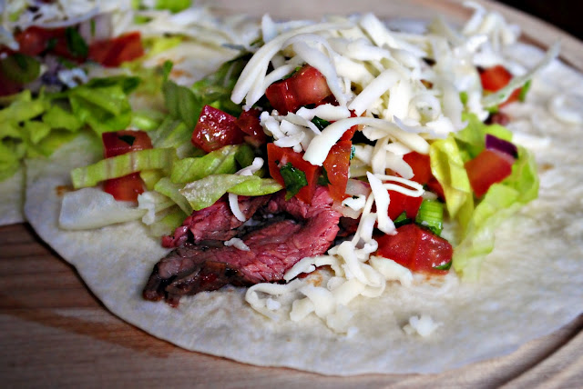 Cilantro Lime Flank Steak Tacos