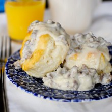biscuits and sausage gravy