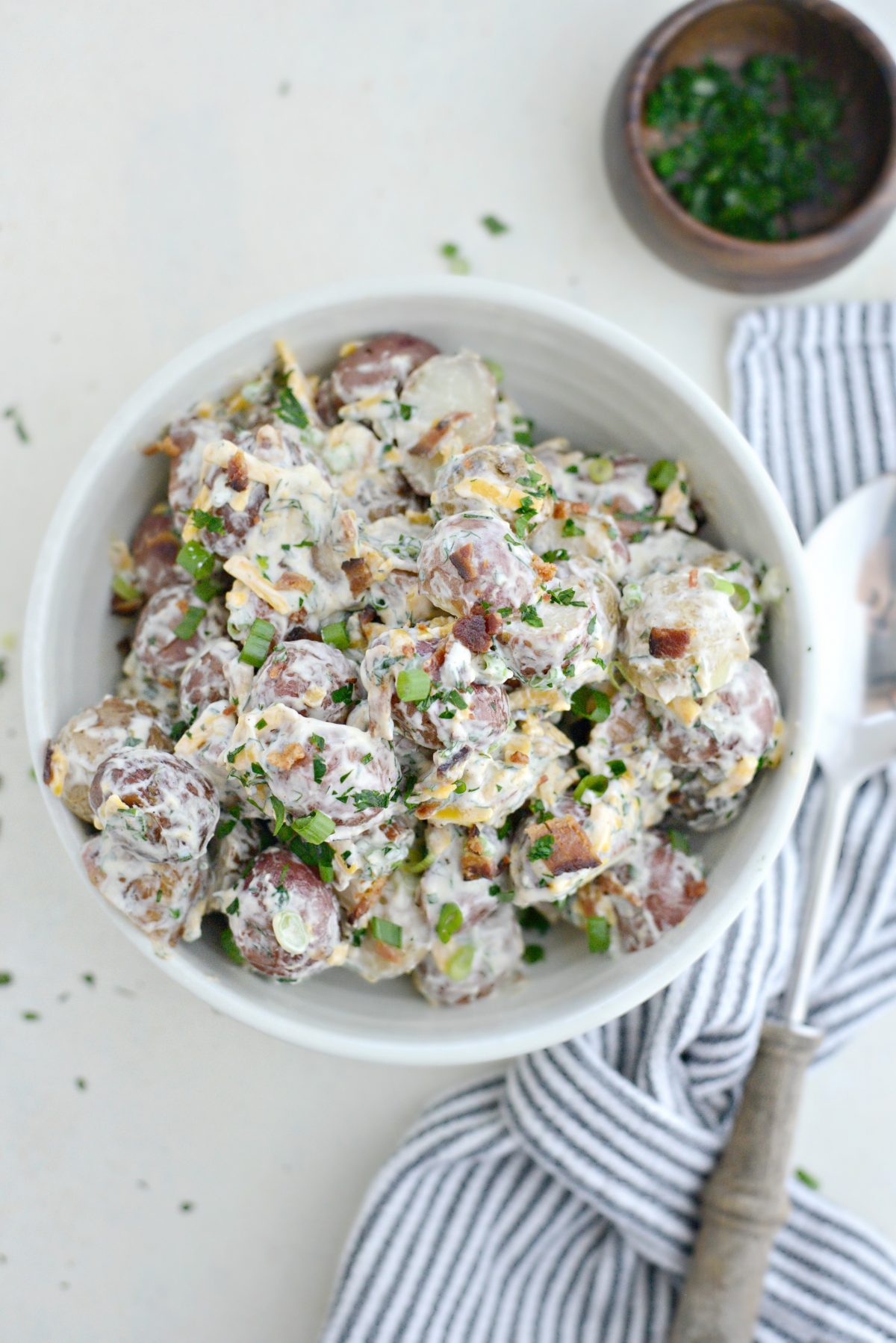 Bacon Cheddar Ranch Potato Salad l SimplyScratch.com (11)