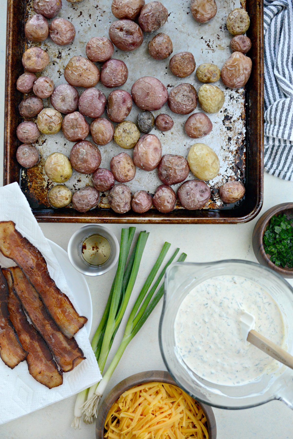 Bacon Cheddar Ranch Potato Salad l SimplyScratch.com (2)