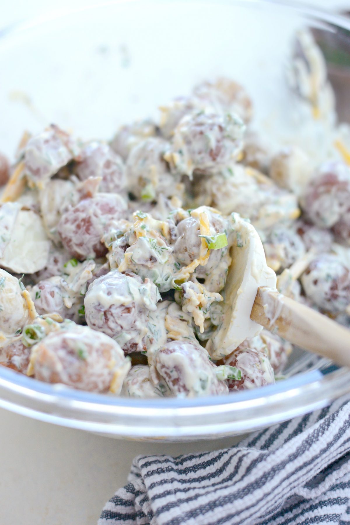 Bacon Cheddar Ranch Potato Salad l SimplyScratch.com (7)
