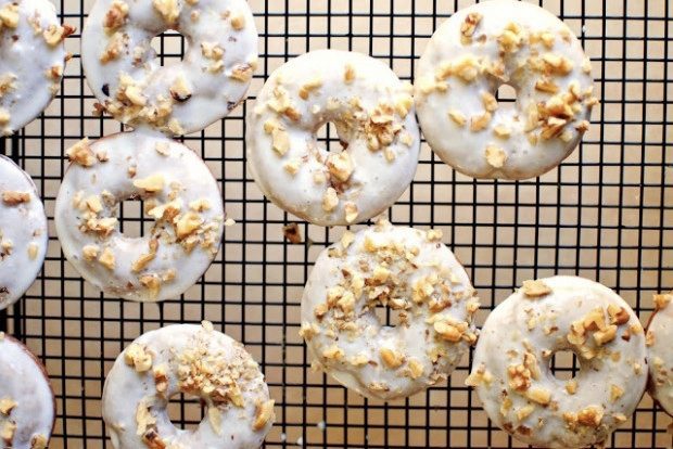 Banana Walnut Breakfast Doughnuts l SimplyScratch.com