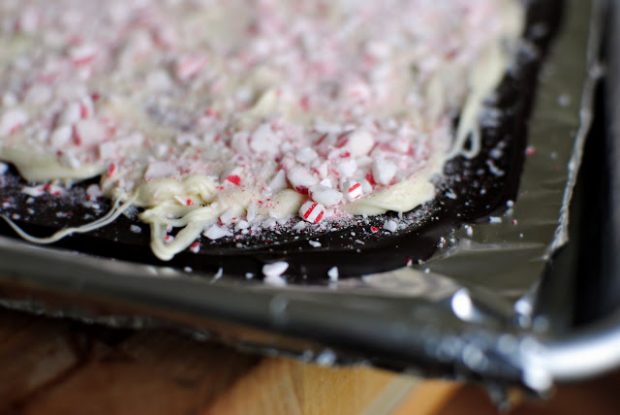 Salted Chocolate Peppermint Bark l SimplyScratch.com