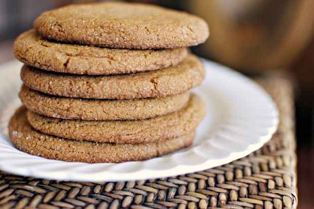 ginger molasses cookies l simplyscratch.com