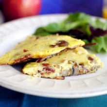 Caramelized Onion & Mushroom Frittata