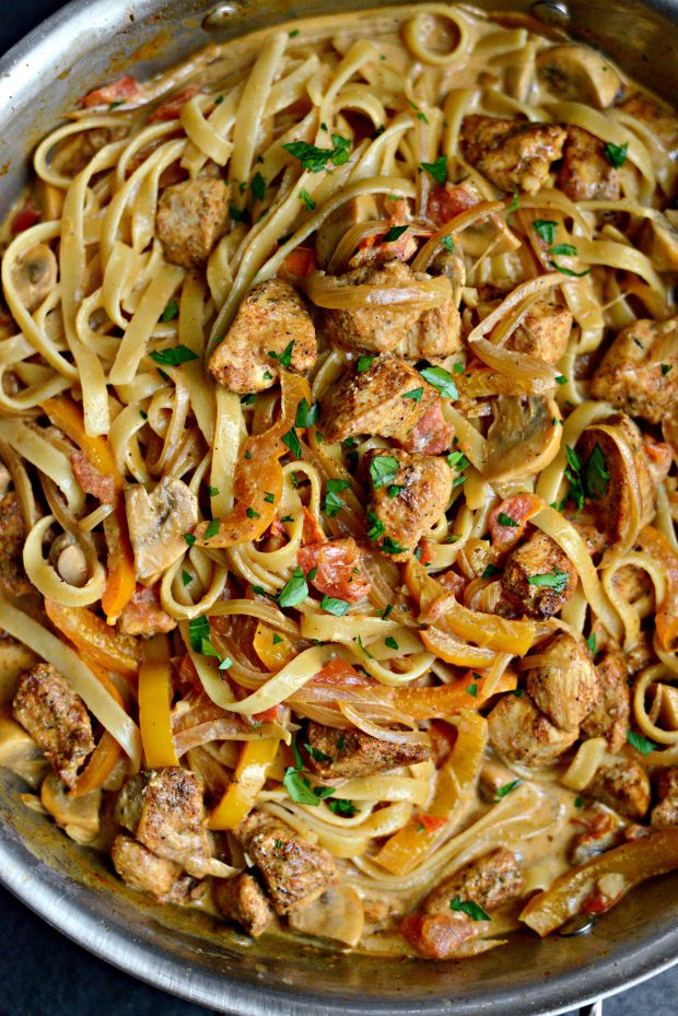 Cajun Chicken Pasta l SimplyScratch.com