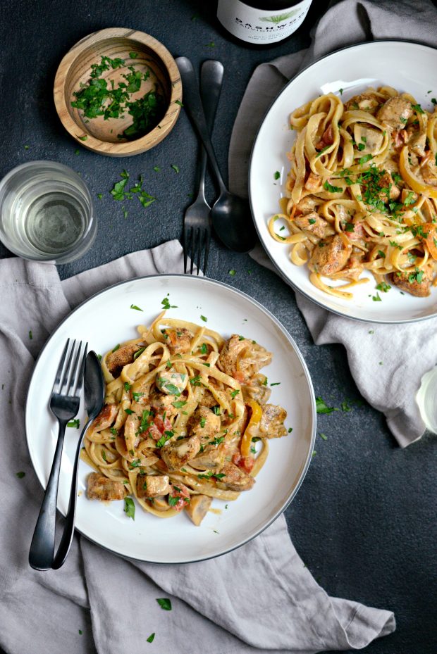 Cajun Chicken Pasta l SimplyScratch.com