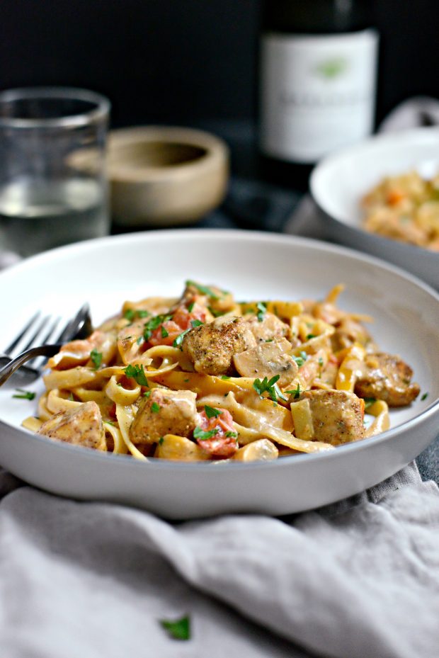 Cajun Chicken Pasta l SimplyScratch.com