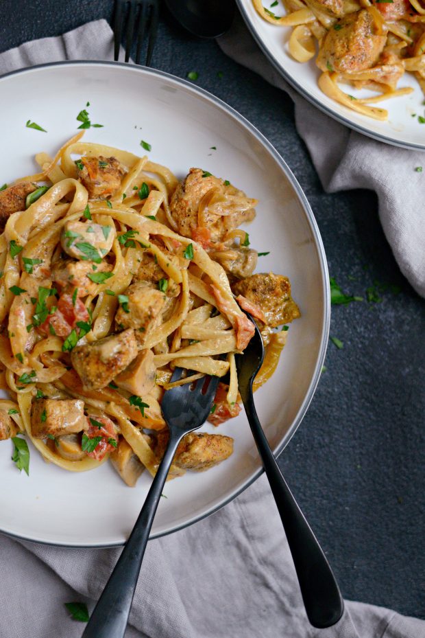 Cajun Chicken Pasta l SimplyScratch.com