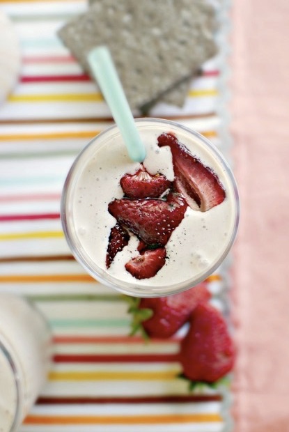 Roasted Strawberry Milkshake