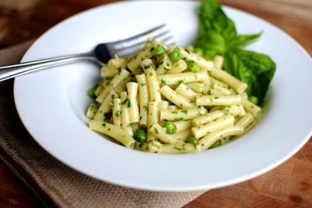 Lemon Basil Pesto Pasta l SimplyScratch.com