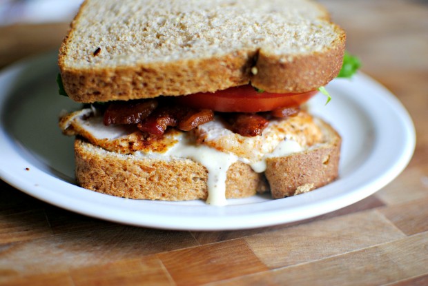 Caesar BLT Club Sandwich l SimplyScratch.com