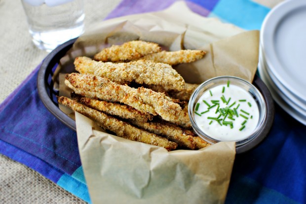 Baked Chicken Fries l SimplyScratch.com