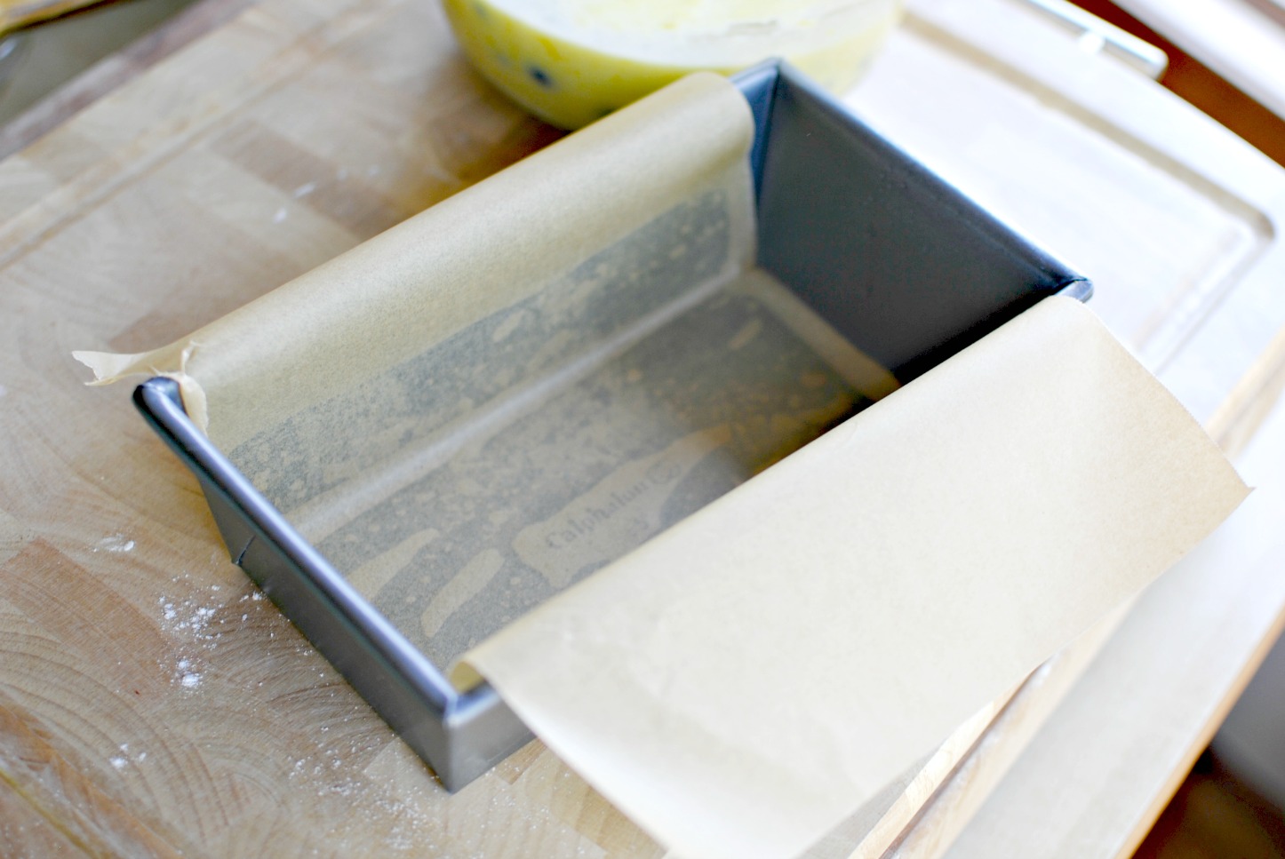 Simply Scratch grease and line a 8x5 loaf pan Simply Scratch