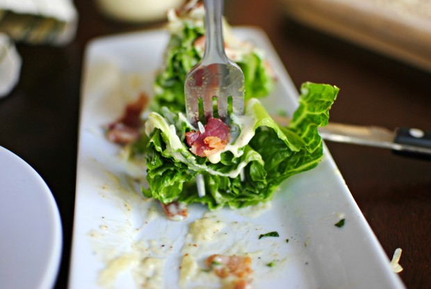 Caesar Romaine Wedge Salad l SimplyScratch.com