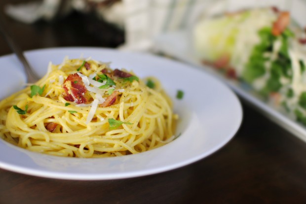 Simple Spaghetti Carbonara l SimplyScratch.com