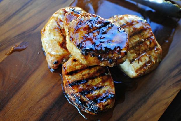 Maple Honey Glazed Pork Chops l SimplyScratch.com