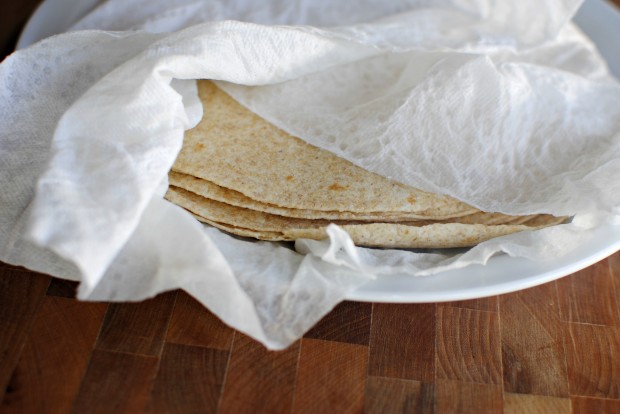 wrap and heat tortillas