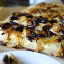Focaccia close up