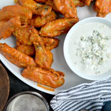 Spicy Garlic Chicken Wings with Blue Cheese Dip l SimplyScratch.com l SimplyScratch.com (15)