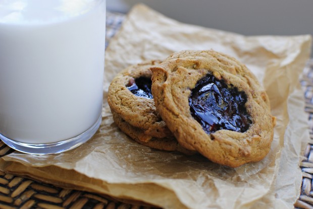 Peanut Butter Jam Cookies l SimplyScratch.com