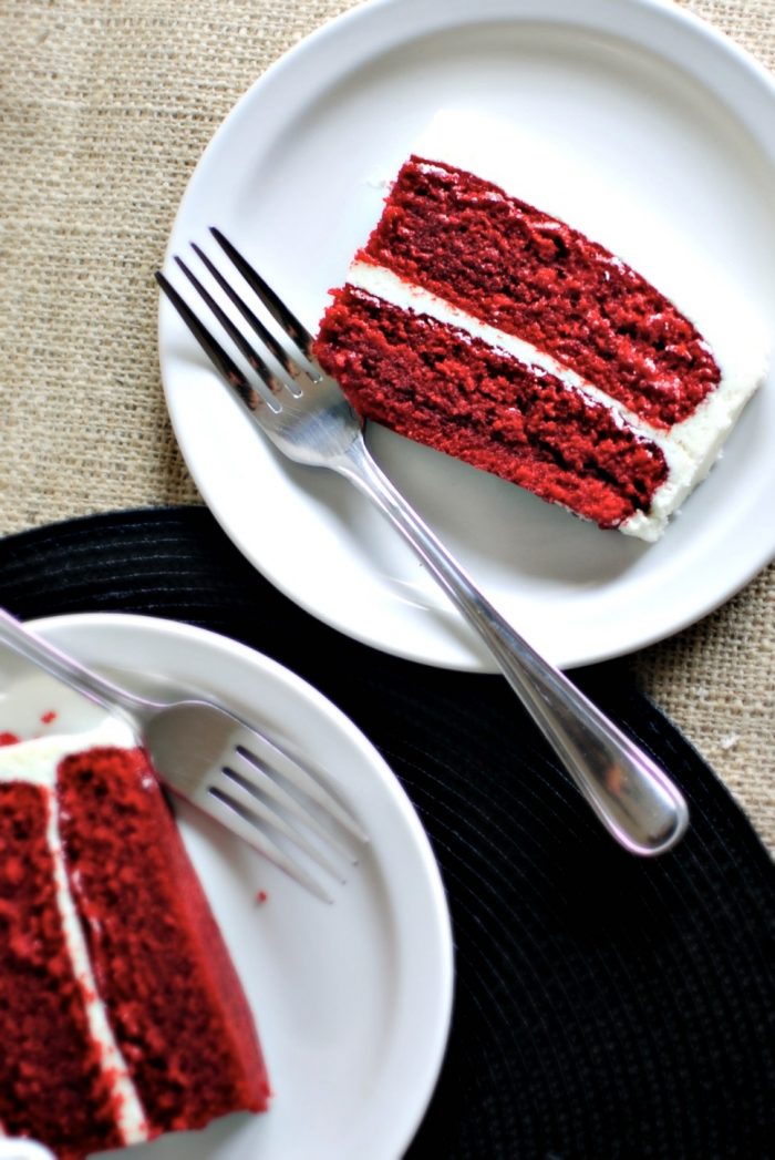 Classic Red Velvet Cake l SimplyScratch.com #redvelvet #valentinesday #cake #fromscratch #homemade