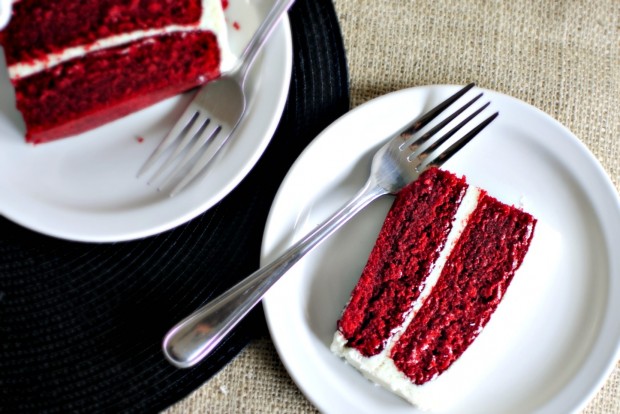 Classic Red Velvet Cake l SimplyScratch.com #redvelvet #valentinesday #cake #fromscratch #homemade