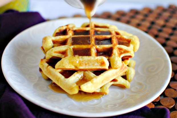 Honey Buttermilk Waffles l SimplyScratch.com