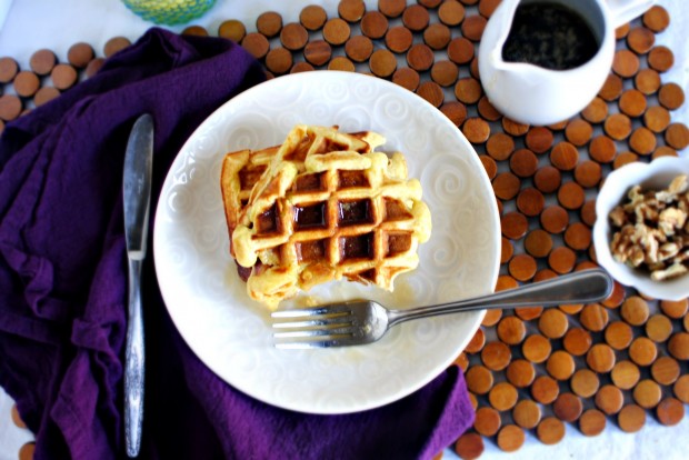 Honey Buttermilk Waffles l SimplyScratch.com