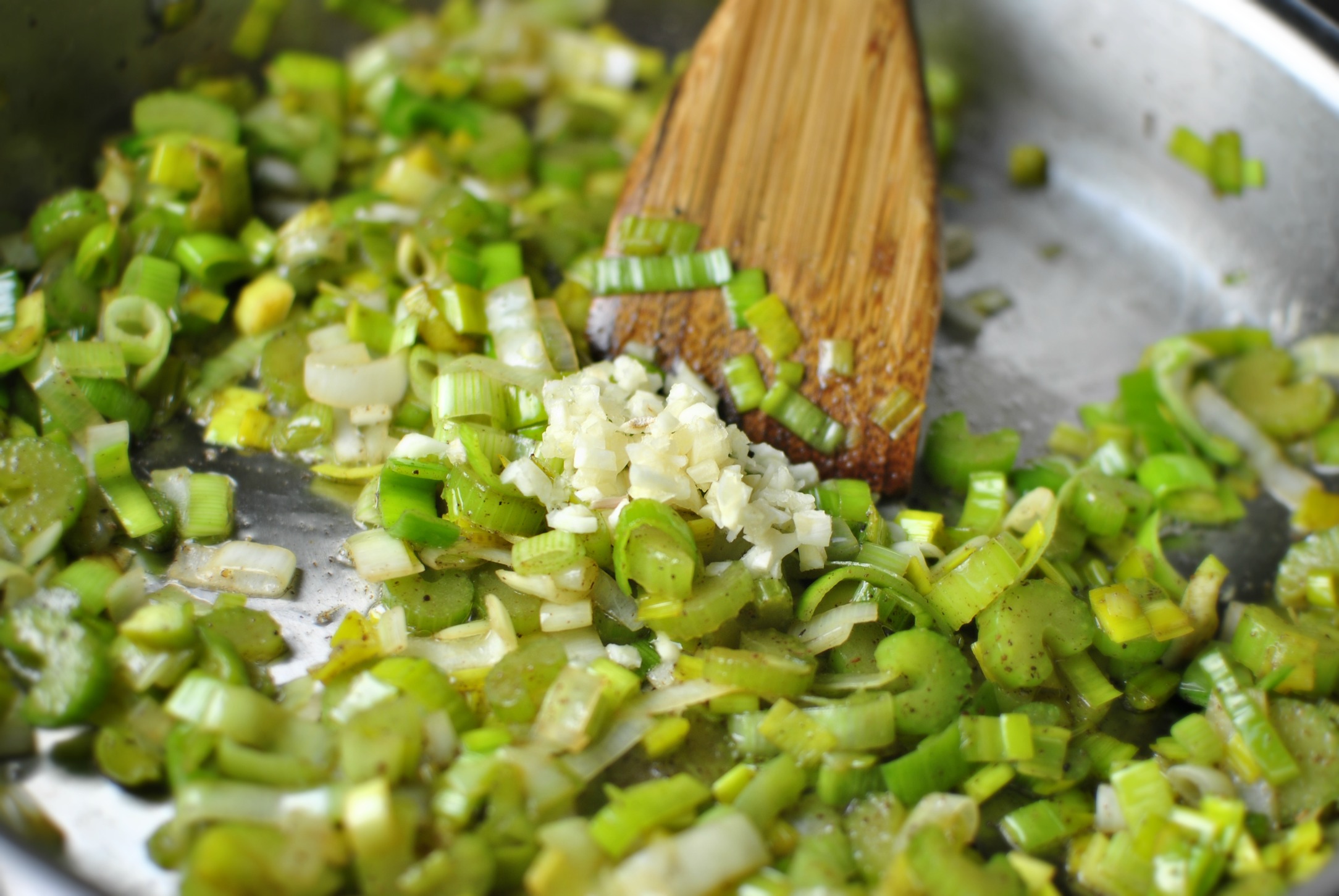 Simply Scratch add minced garlic Simply Scratch