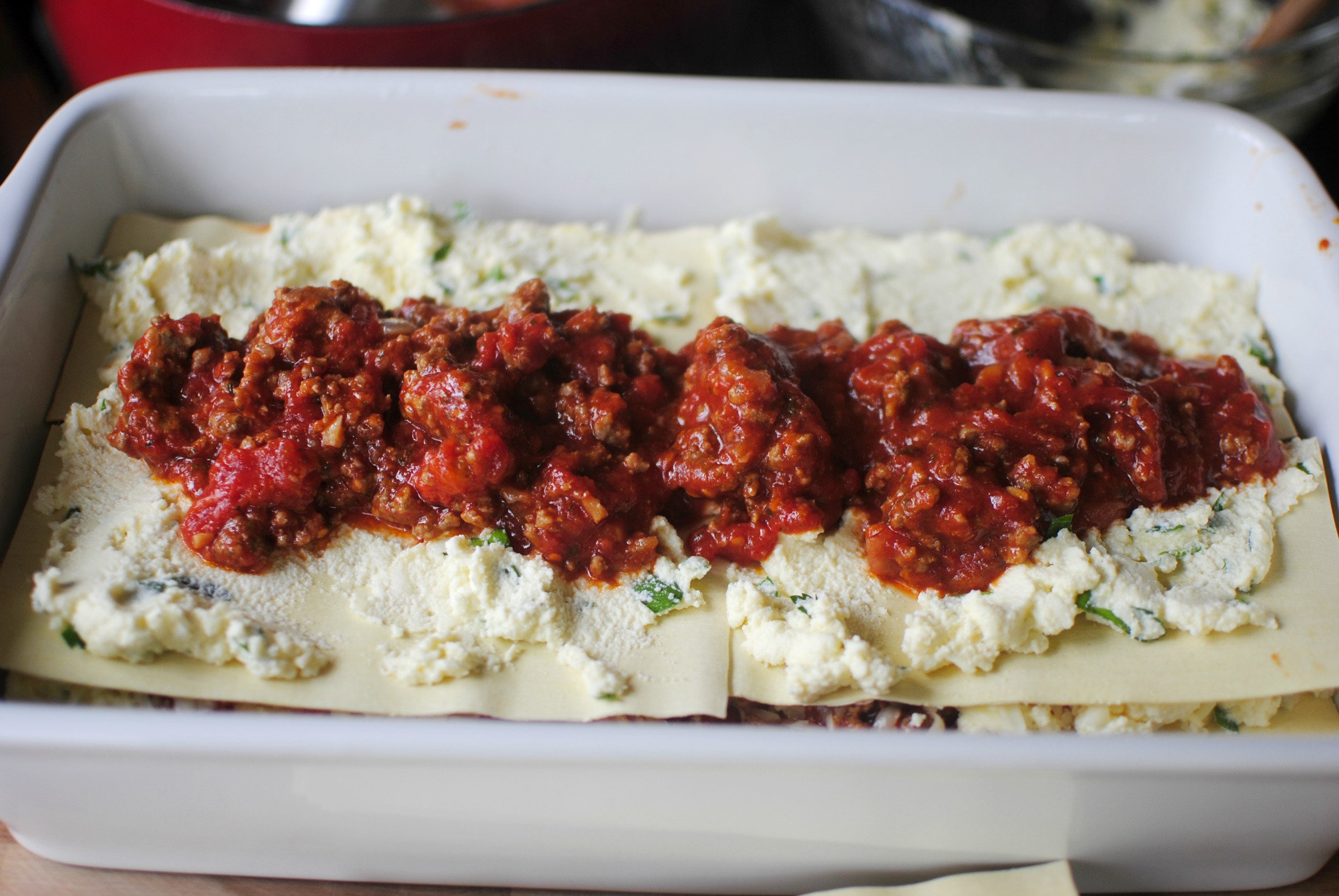 Simply Scratch noodles, ricotta & sauce Simply Scratch