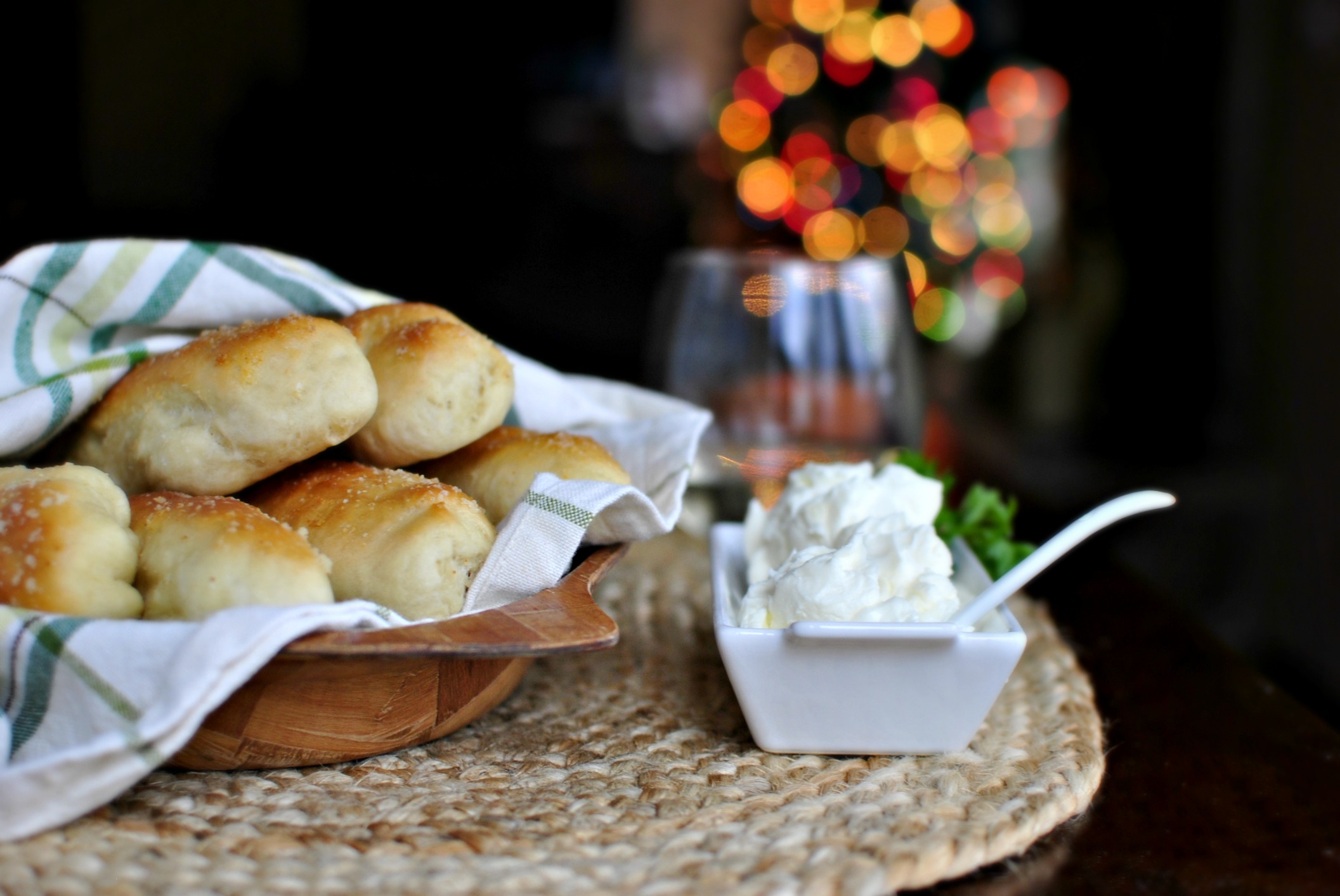 Homemade Breadsticks and Garlic Cheese Dip