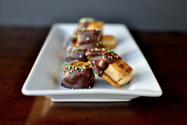 chocolate PB pretzel bites