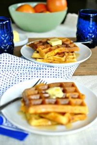 Bacon & Cheddar Cornmeal Waffles 02
