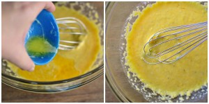 Bacon & Cheddar Cornmeal Waffles -  Butter and Whisked