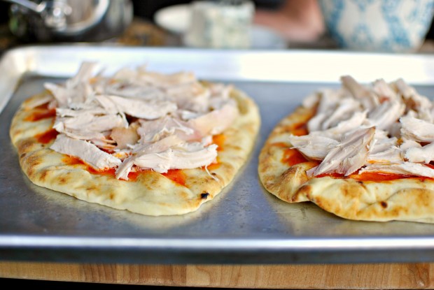 Buffalo Chicken Flat Bread Pizza - Chicken