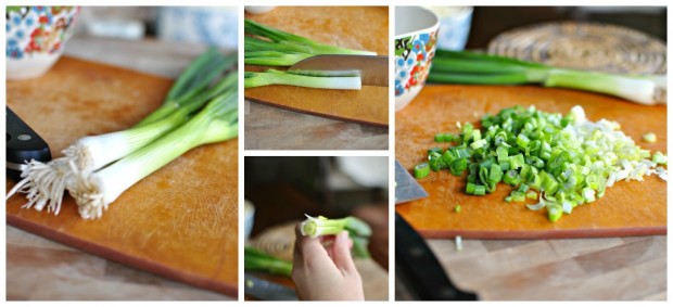 Buffalo Chicken Flat Bread Pizza - green onion