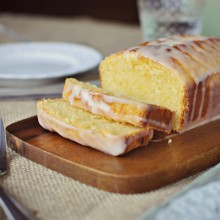Grapefruit Sour Cream Cake Slice SimplyScratch.com