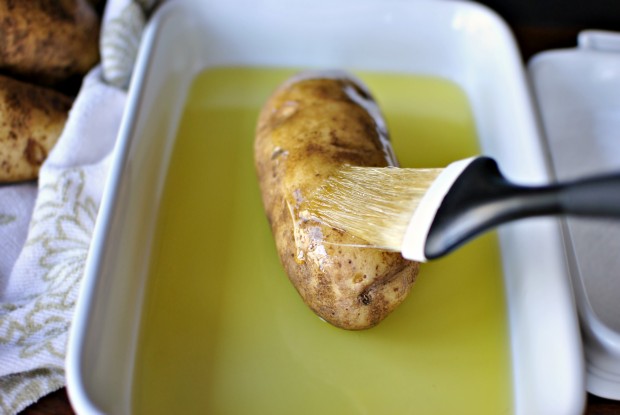 brush with olive oil