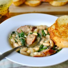 Chicken Sausage and White Bean Stew-Bite
