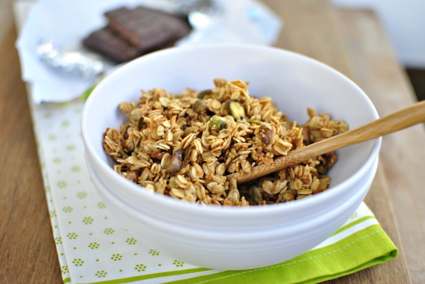 Spiced Pistachio and Toasted Coconut Granola Cereal