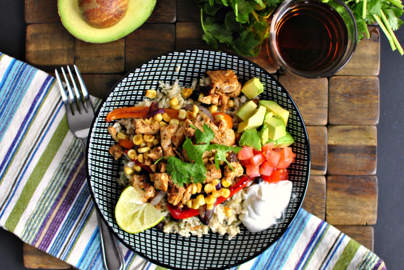 Simply Scratch Chipotle Chicken Fajita Rice Bowl Simply Scratch