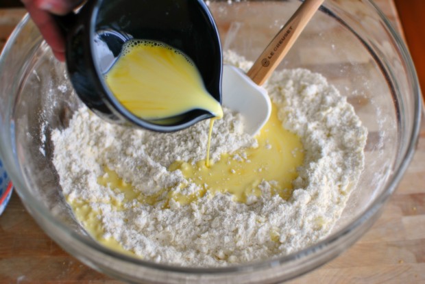 egg and milk mixture