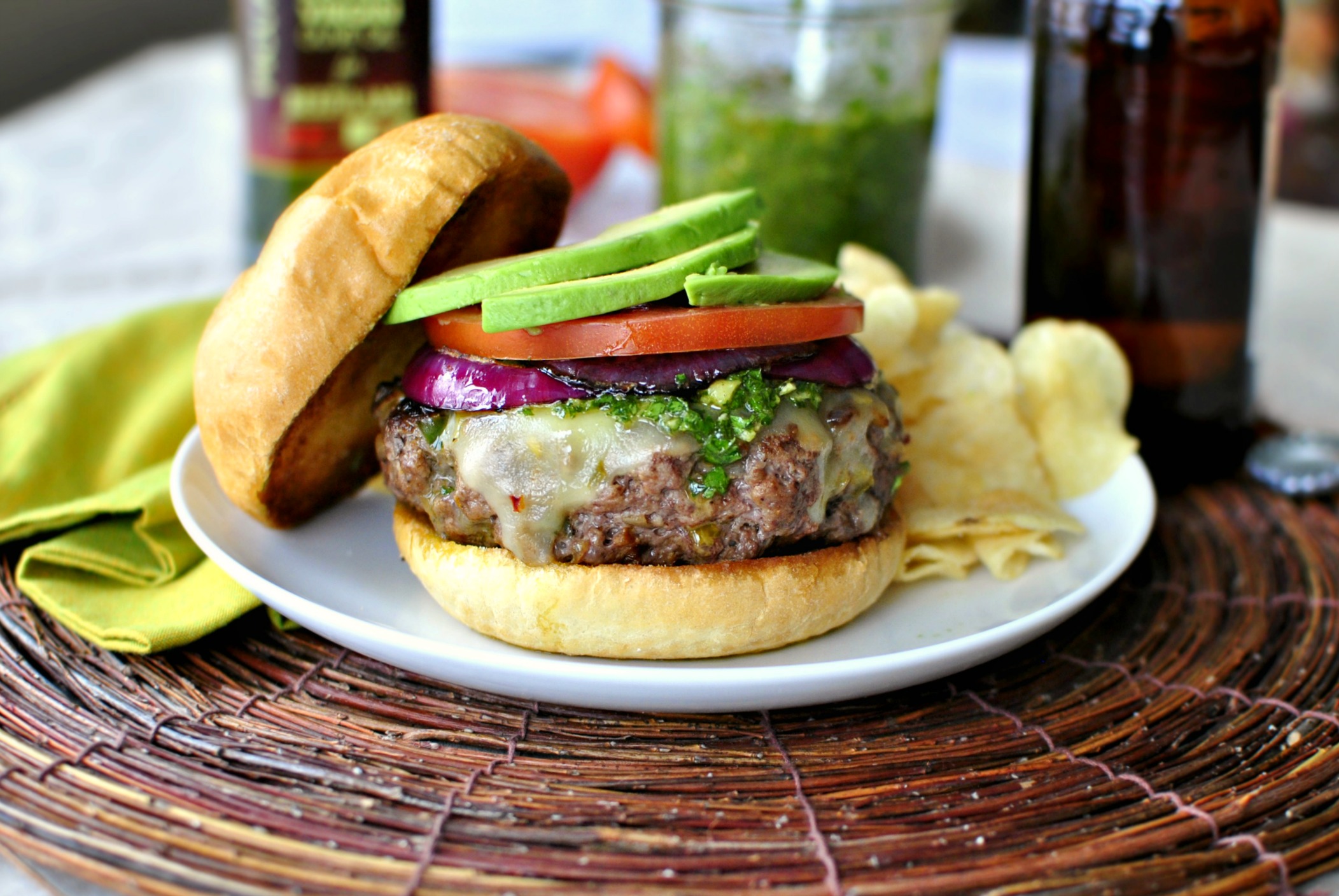 Argentine Chimichurri Burger - Beef Recipes - LGCM