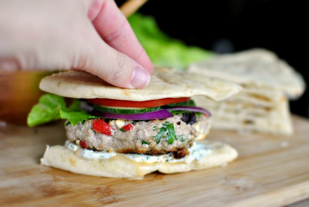 Greek Turkey Burgers l SimplyScratch.com