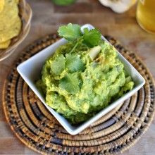 Roasted Garlic Guacamole  www.SimplyScratch.com