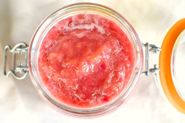 Roasted Rhubarb Jam {Butter} close up