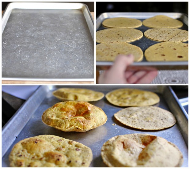 tostada making