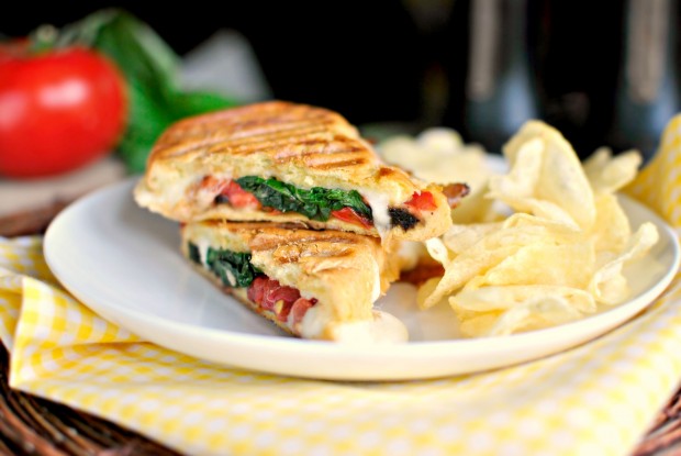 Pressed Caprese Sandwich l SimplyScratch.com