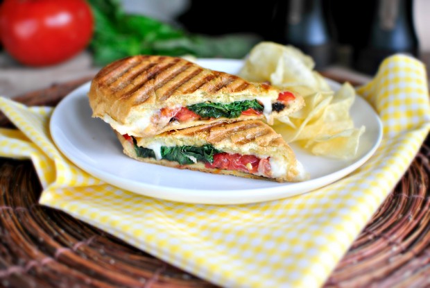 Pressed Caprese Sandwich l SimplyScratch.com